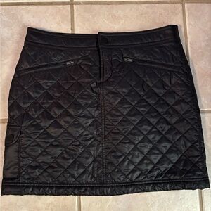 Athleta Quilted Mini Skirt in Black